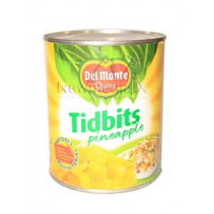 Del Monte , Pineapples  Tidbits (836 grams)
