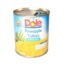 Dole , Pineapples  Tidbits  Easy Open Can