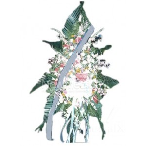 Wreath with stand 13